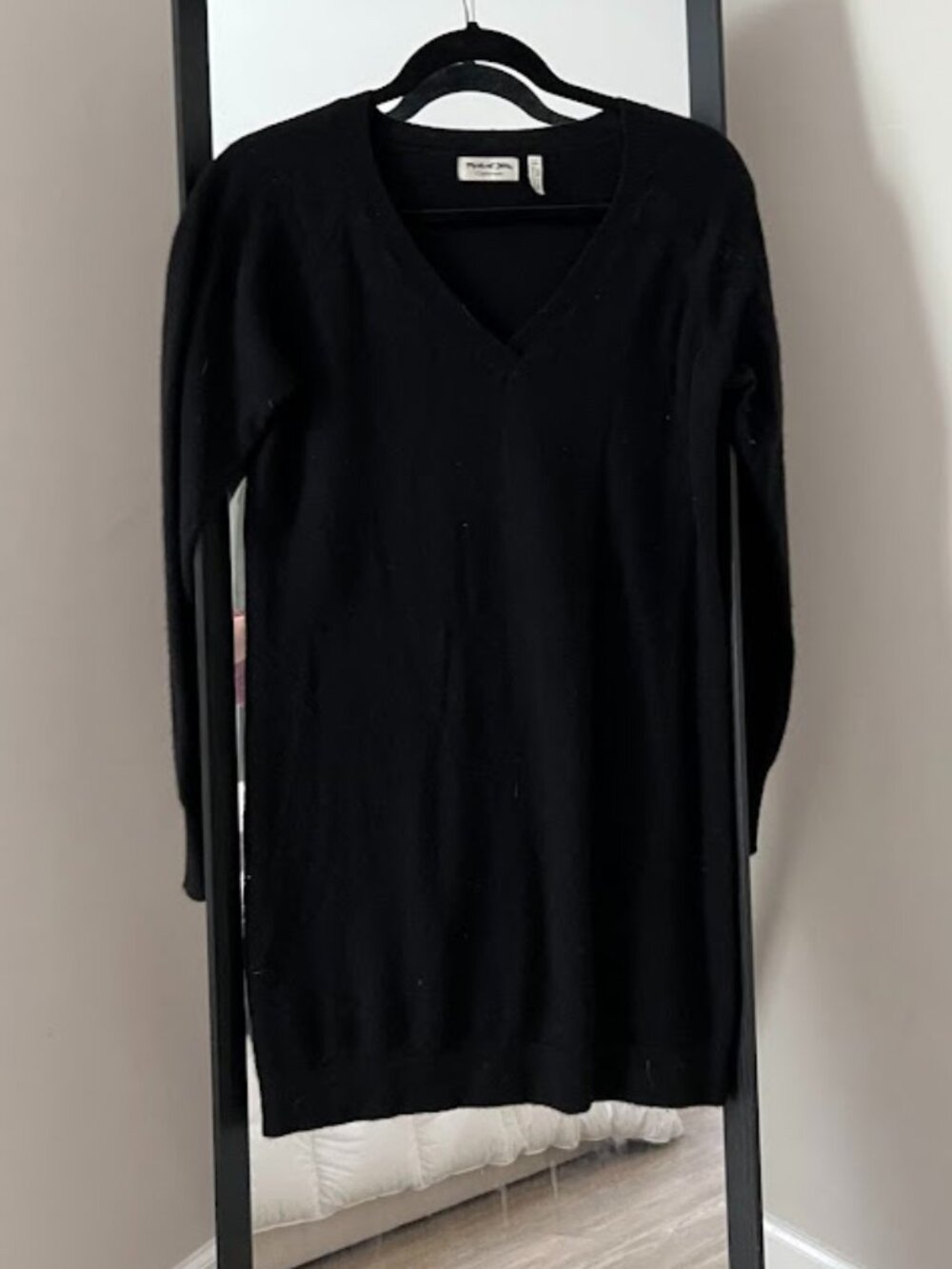 Michael Stars Cashmere Black Sweater Dress